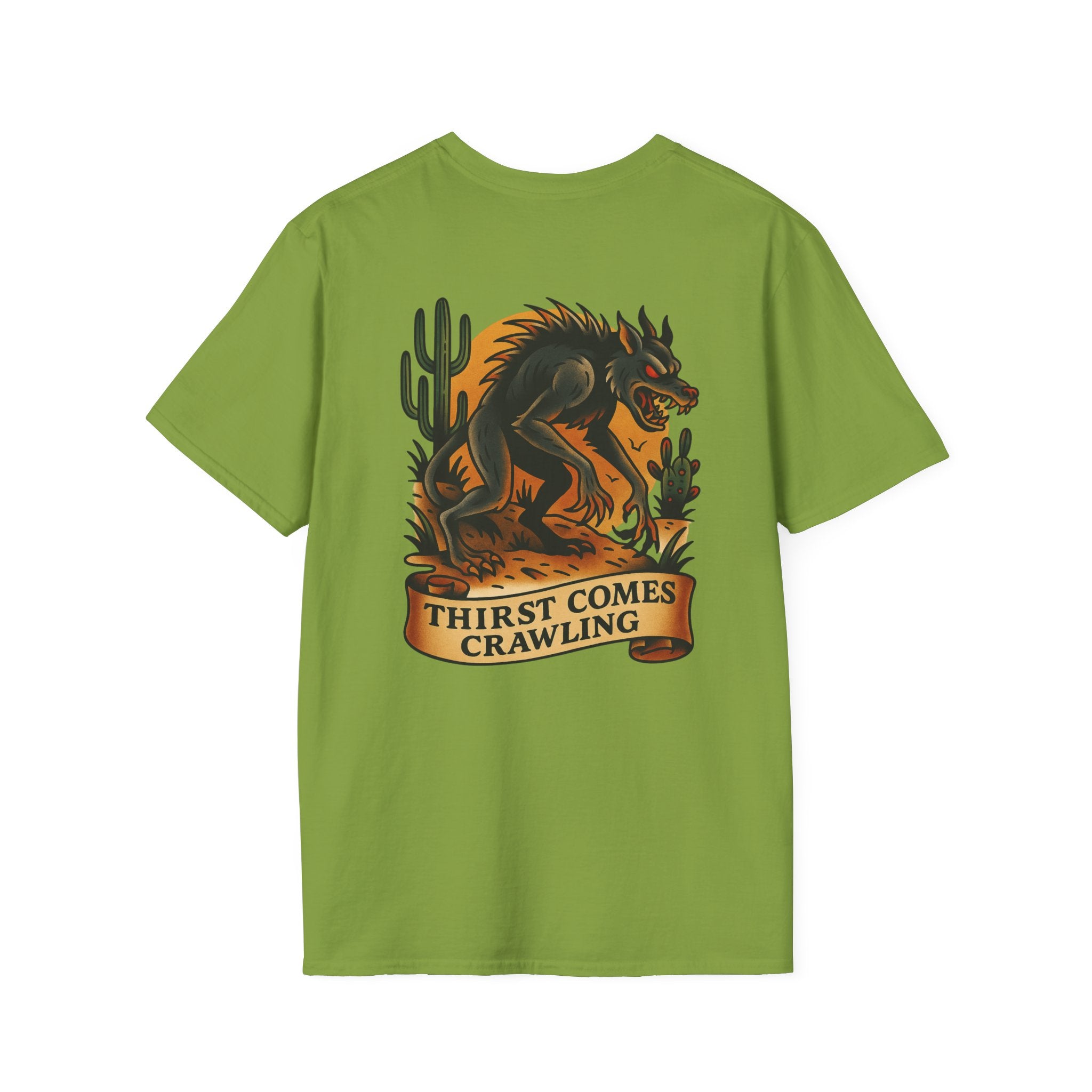 Chupacabra Adventure Retro Graphic Tee | Cryptozoology Unisex Softstyle T-Shirt