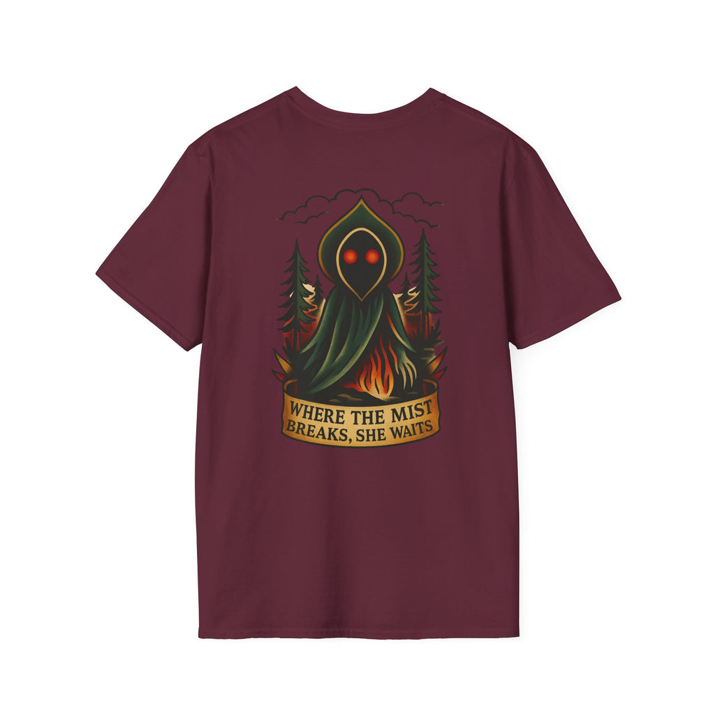 Flatwoods Monster Adventure Retro Graphic Tee | Cryptozoology Unisex Softstyle T-Shirt