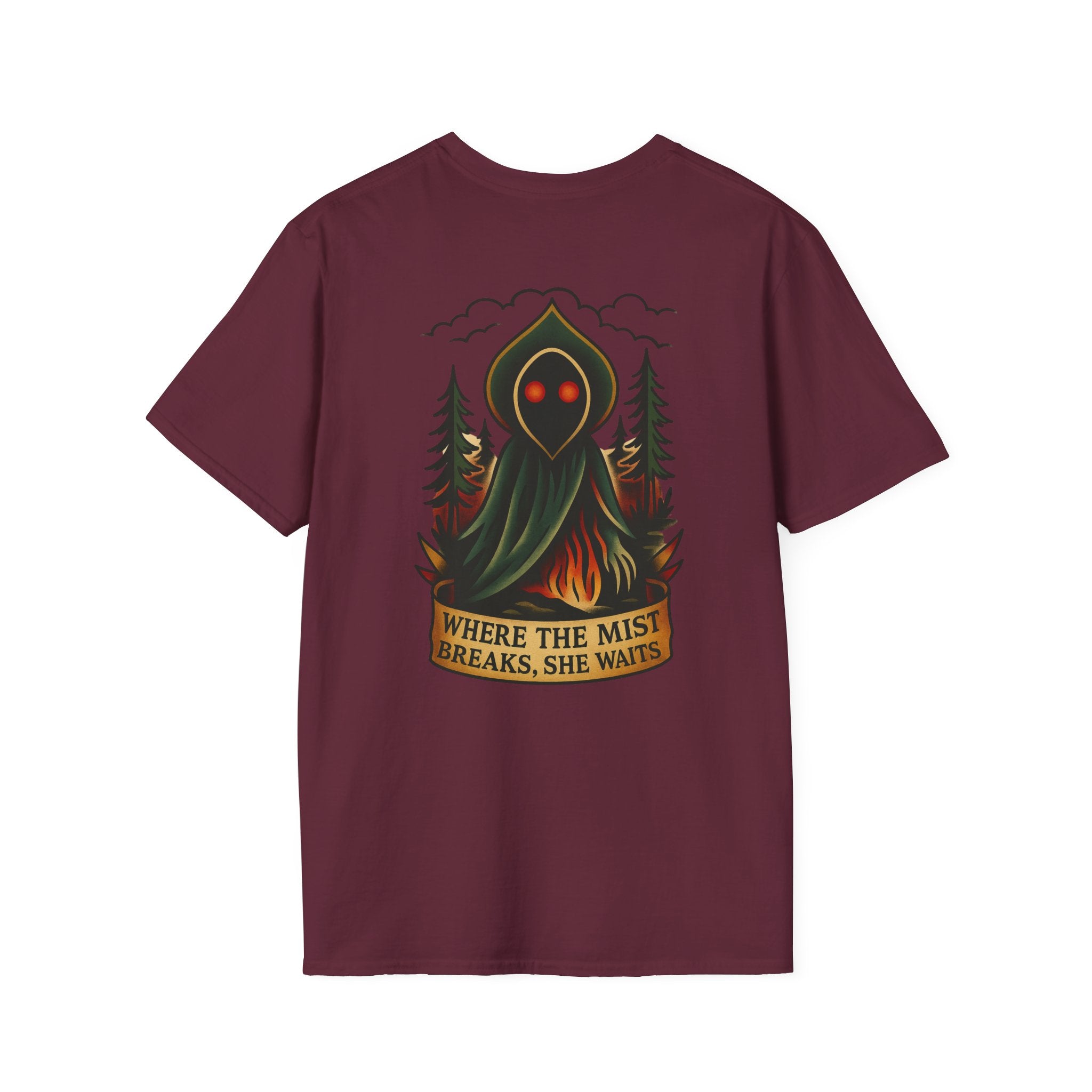 Flatwoods Monster Adventure Retro Graphic Tee | Cryptozoology Unisex Softstyle T-Shirt