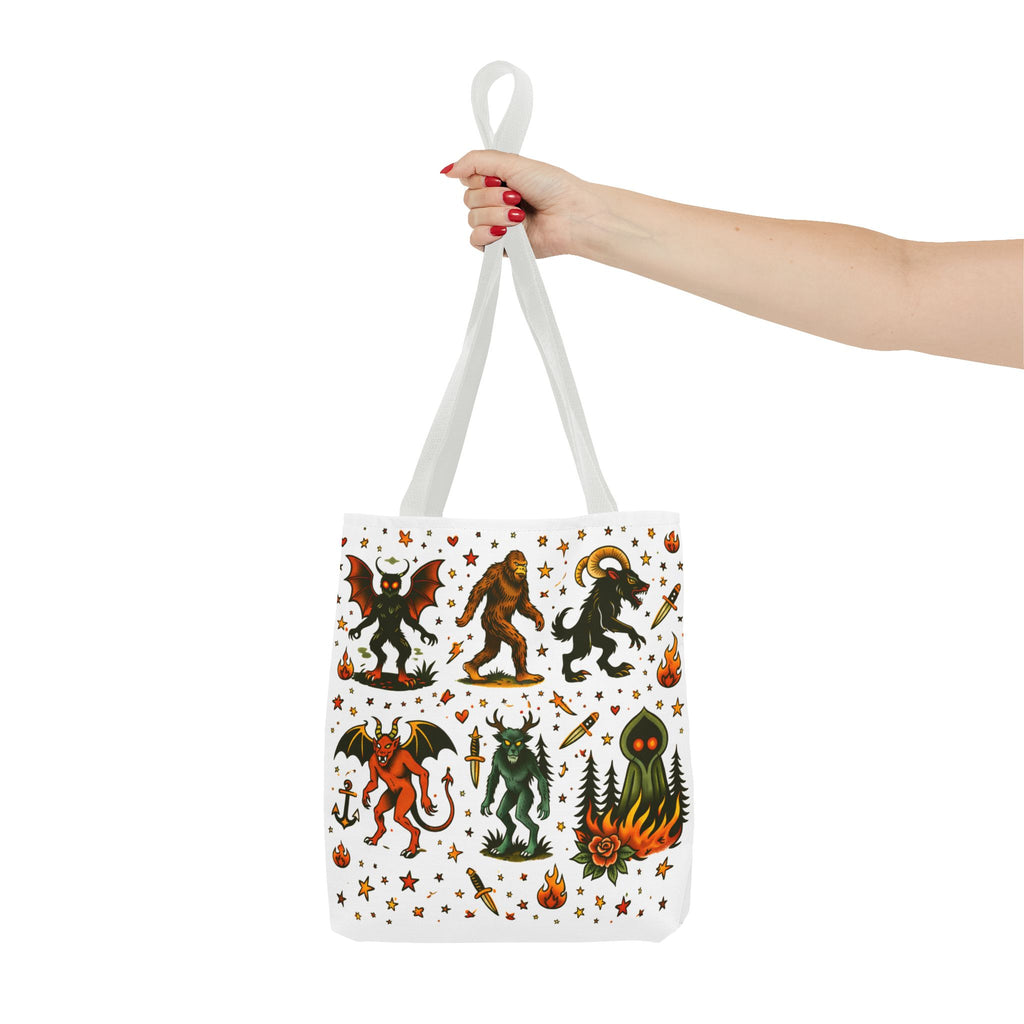 Vintage Cryptid Monsters Tote