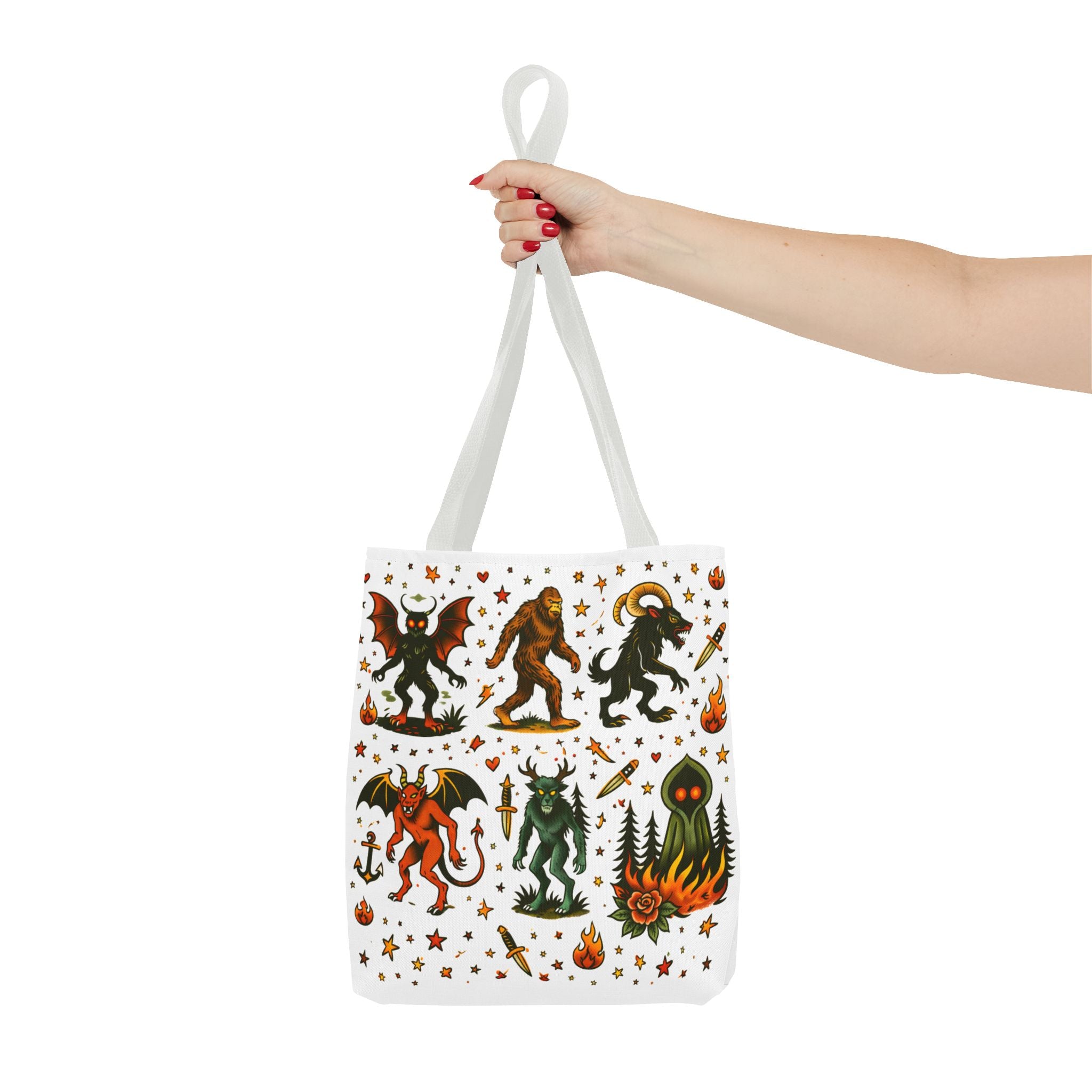 Vintage Cryptid Monsters Tote
