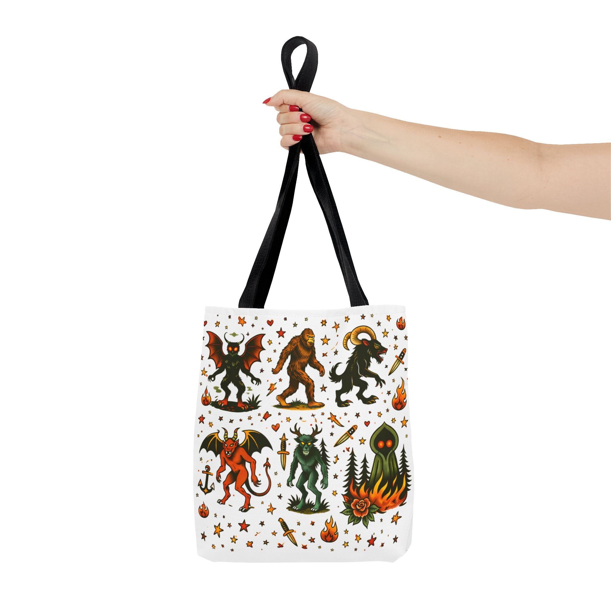 Vintage Cryptid Monsters Tote