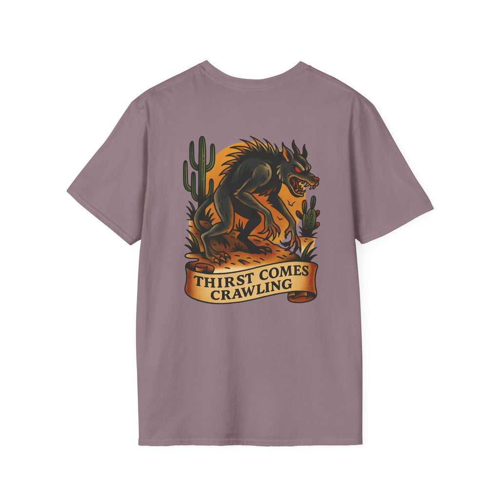 Chupacabra Adventure Retro Graphic Tee | Cryptozoology Unisex Softstyle T-Shirt