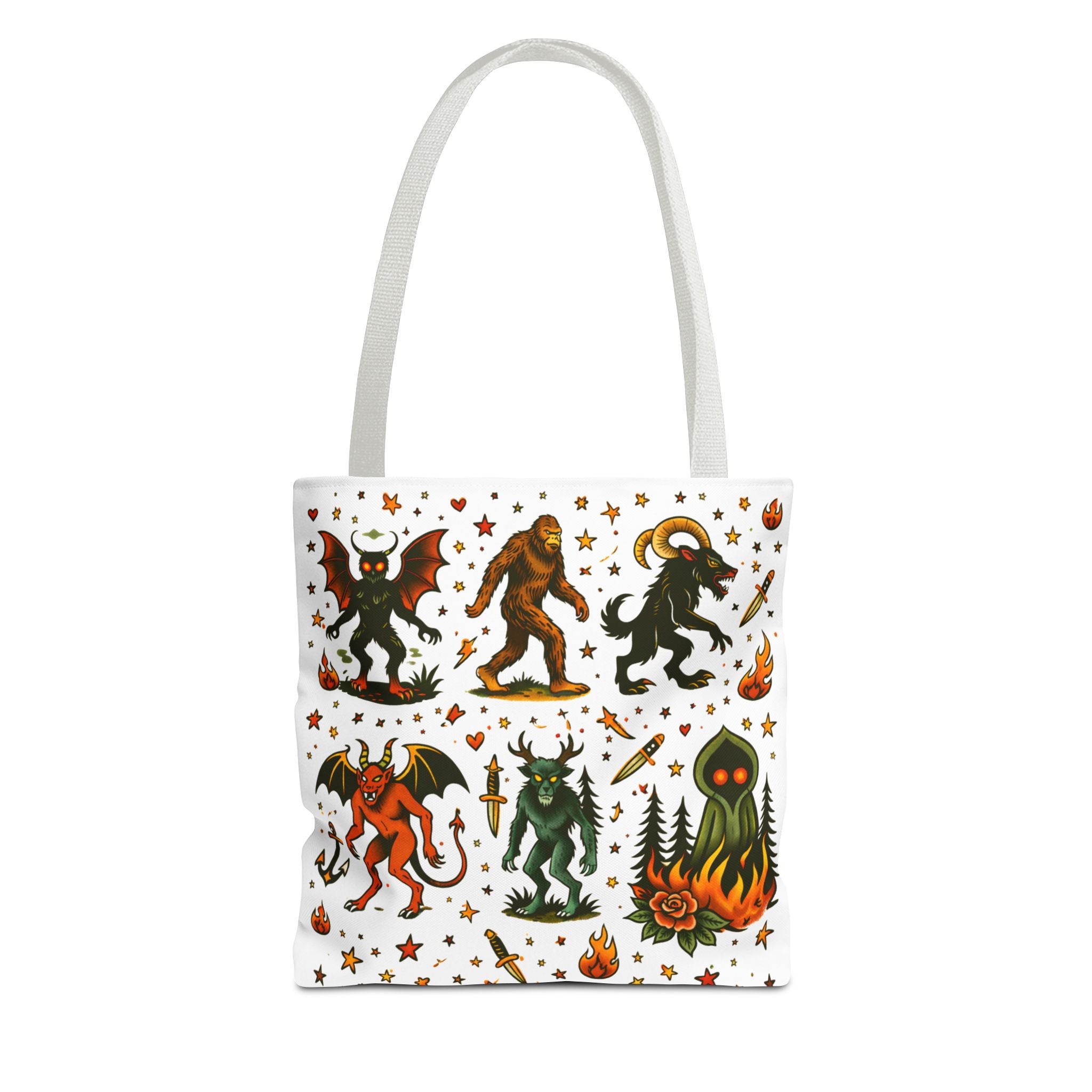 Vintage Cryptid Monsters Tote
