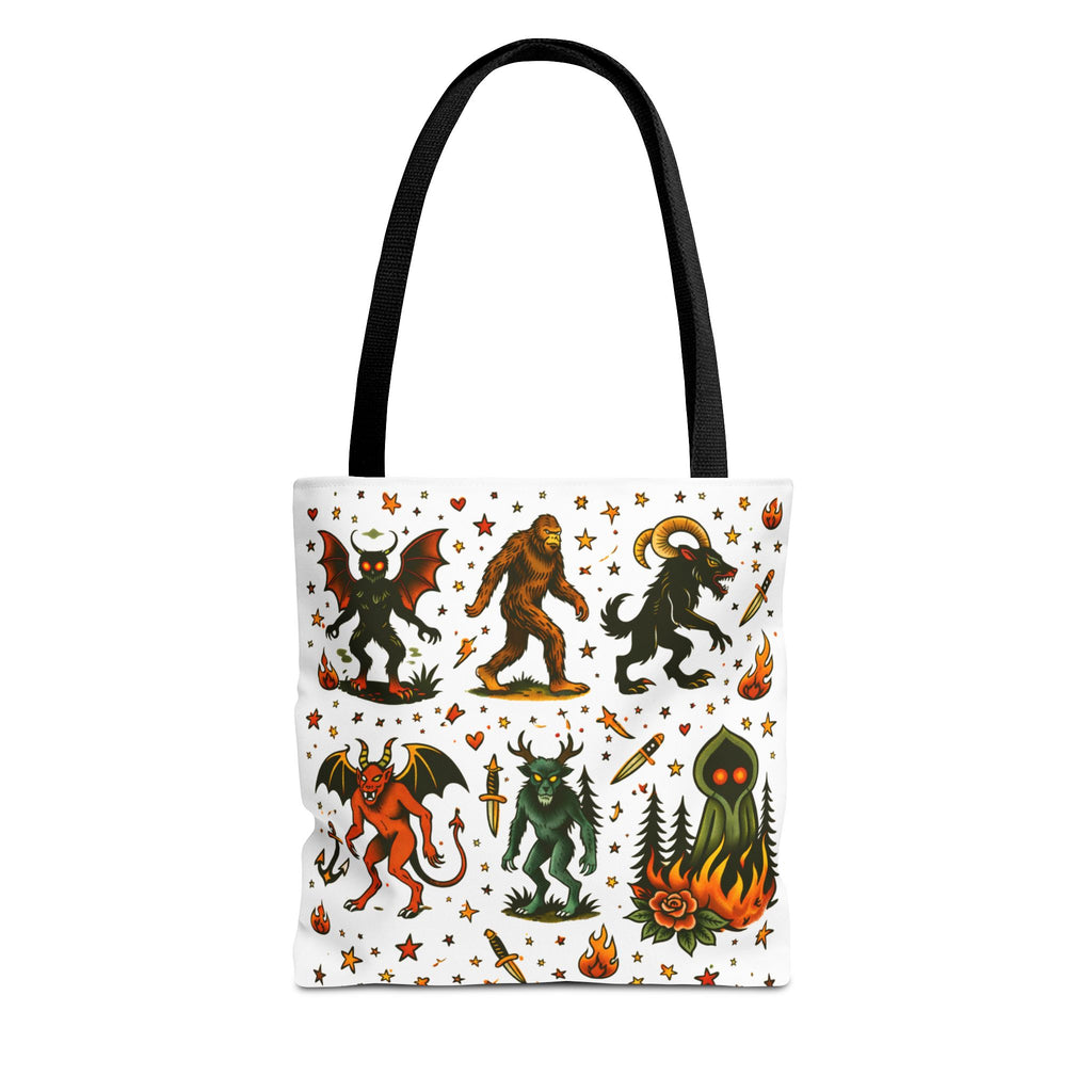 Vintage Cryptid Monsters Tote