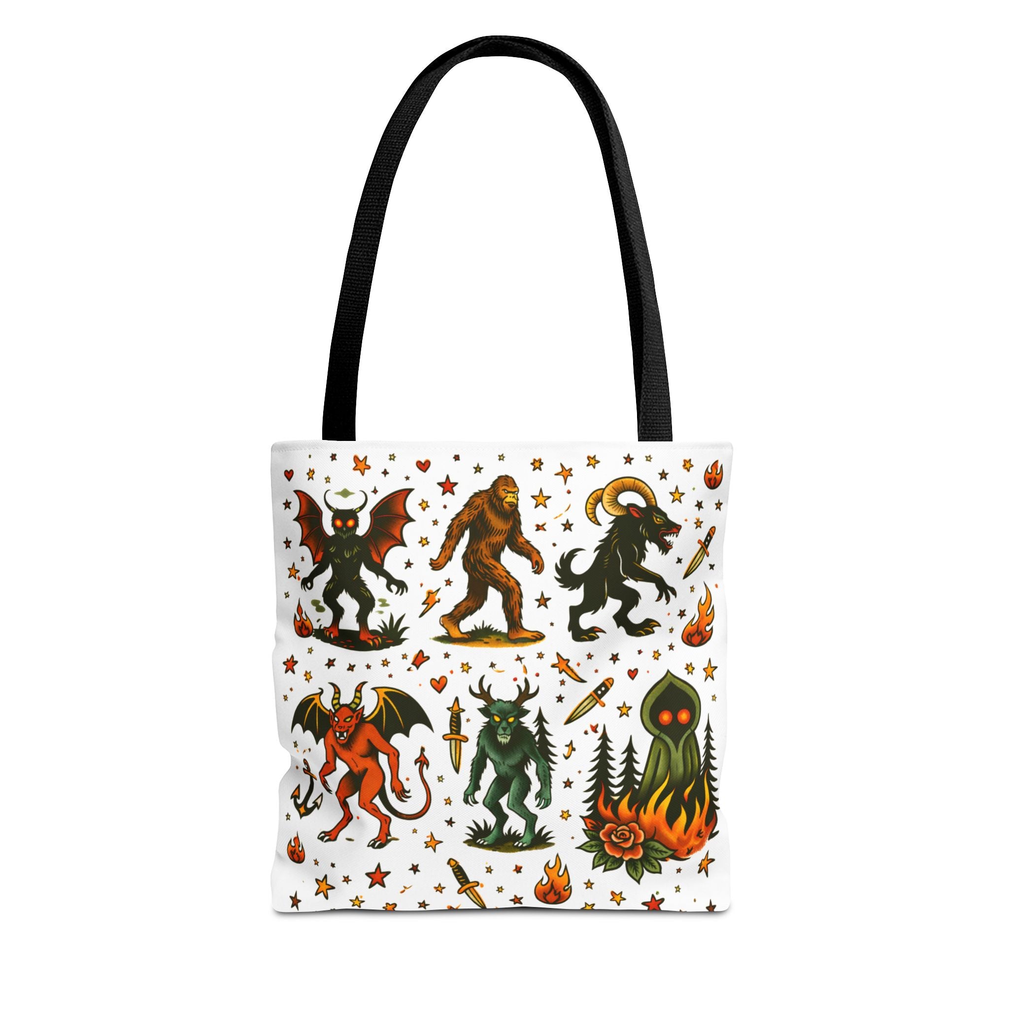 Vintage Cryptid Monsters Tote