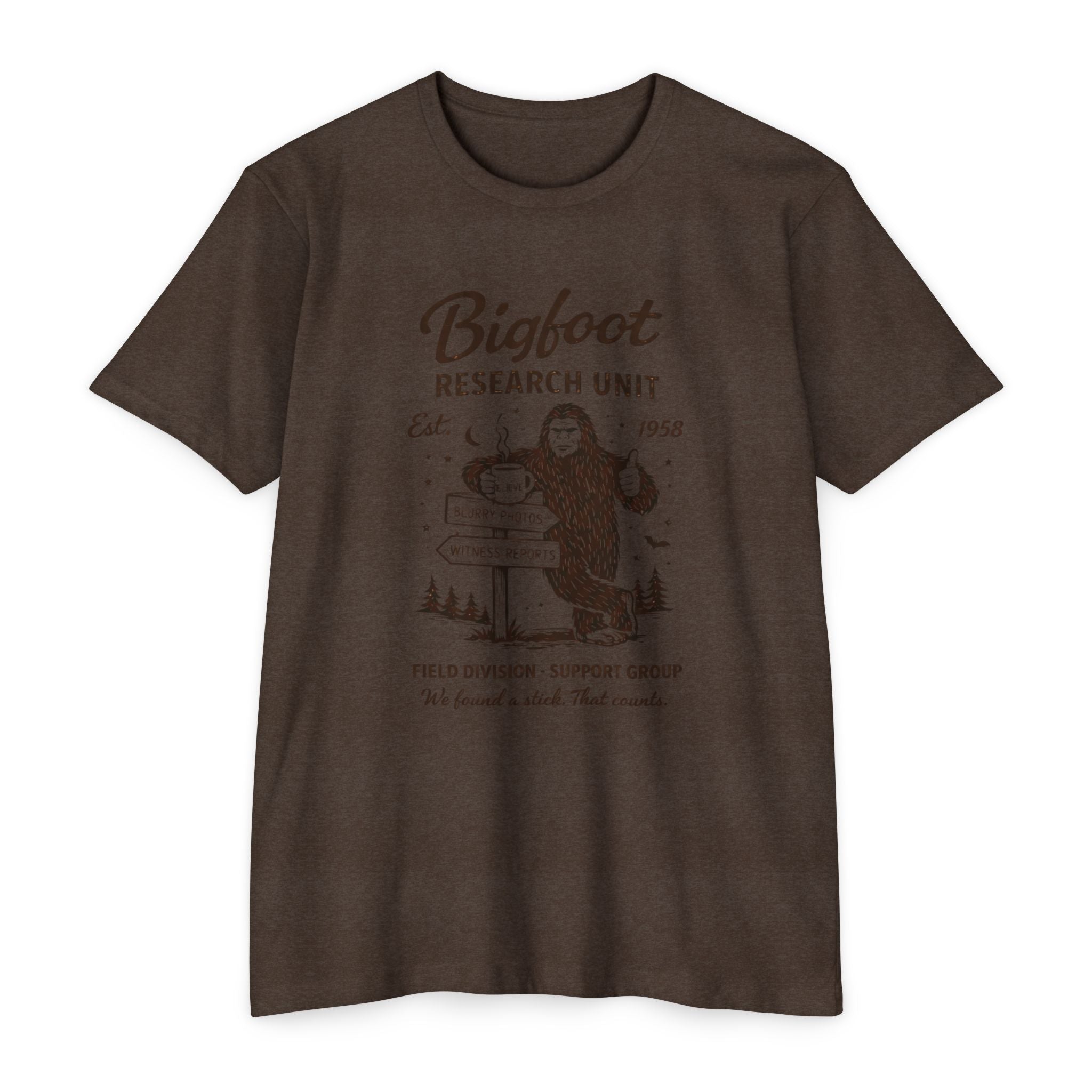 Bigfoot Research Unit T-Shirt : Vintage Sasquatch Field Division Tee